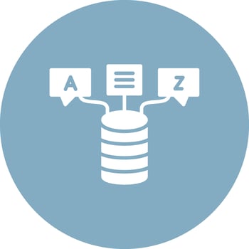 Data Solid Fill Design vector