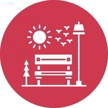 Bench Interactive Display Symbol vector