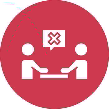 Meeting Cancel Minimal Outline Artwork vector