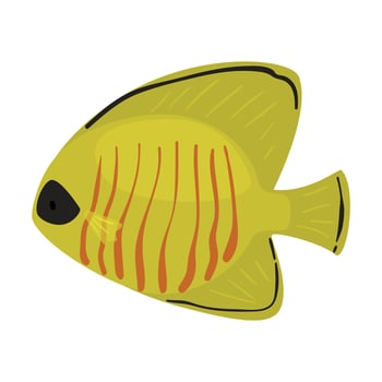 Butterflyfish, Marine Life Element, Sea or Ocean Creature Illustration vector