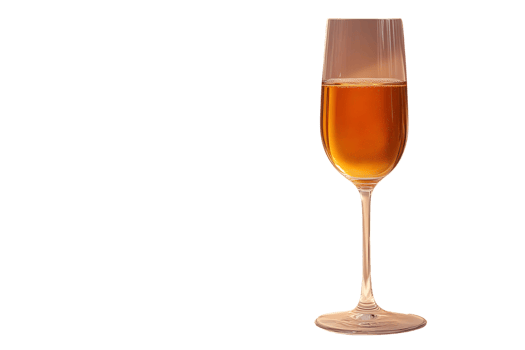 A glass of sparkling beverage with golden liquid perfect for celebrations and festive occasion png