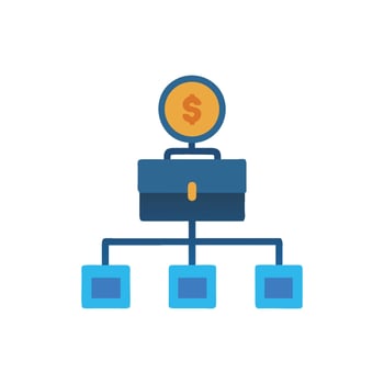 Financial Strategy Portfolio, Investment, and Asset Management Illustration vector