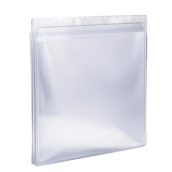 Clear plastic sleeves document protectors stationery office isolated on transparent background png