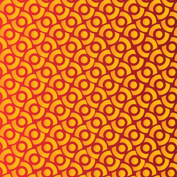 abstract trendy yellow circle shape pattern perfect for red background vector