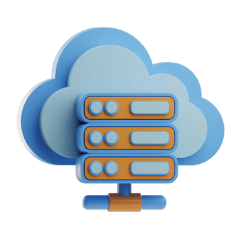 3D Illustration Cloud Server Setup png