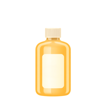 Glossy glue bottle with with tag design. png
