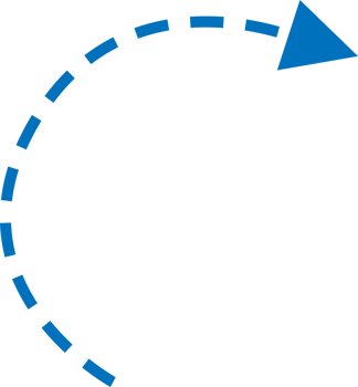 blue half circle arrow icon png