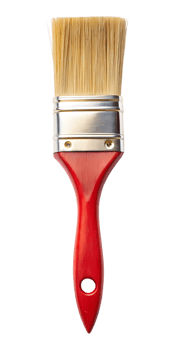 paint brush with red paint png