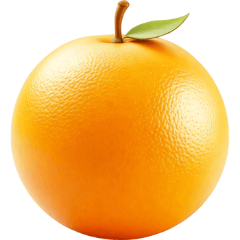 Perfectly Round and Juicy Orange Fruit png