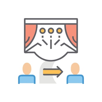 Audience targeting with personalized ads and marketing strategy vector