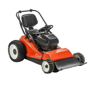 A riding lawn mower tool on transparent background png