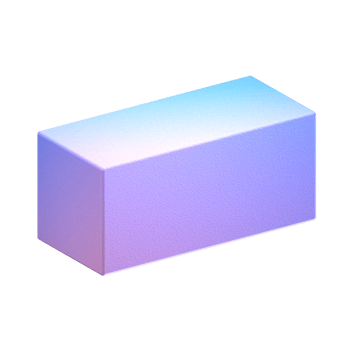 A purple and blue cube sitting on a black background png