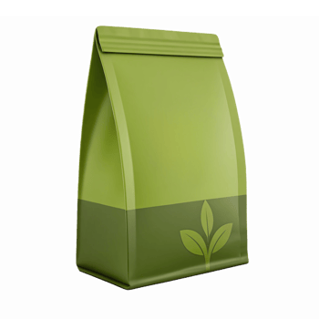 Eco-Friendly Green Packaging Design with Leaf Motif for Sustainable Products png