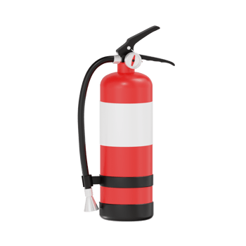 3D Fire Extinguisher Model for Safety and Emergency png