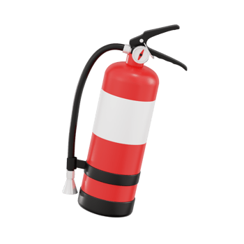 Realistic Fire Extinguisher Design for Firefighting png