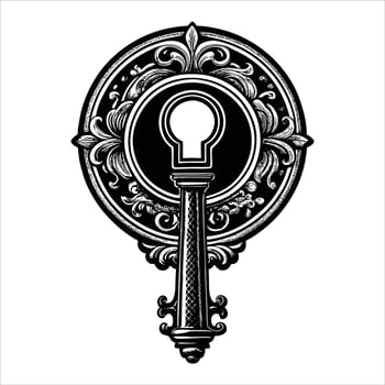 Vintage Lock Key vector