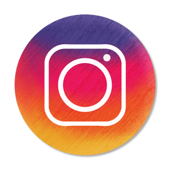 Wood texture instagram logo icon on Transparent background png