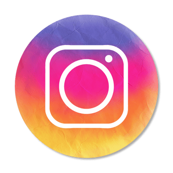 paper texture instagram logo icon on Transparent background png