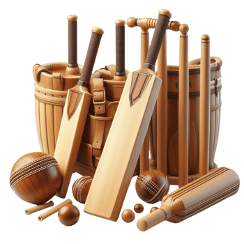 Traditional Cricket Equipment Collection png