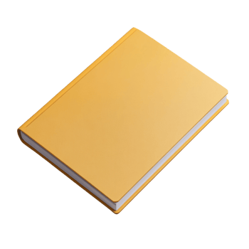 Isolated tan book illustration on a neutral backdrop for educational and design projects png