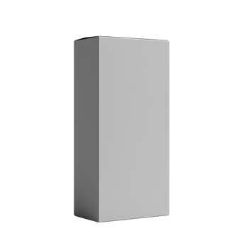 Elevated rectangular packaging mockup on a clean backdrop for product presentation and branding possibilities png