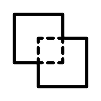Square and rectangle icon vector