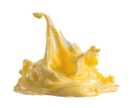 Yellow paint splash for creative projects and artistic design use png