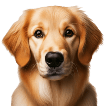 Golden Retriever Puppy Headshot png