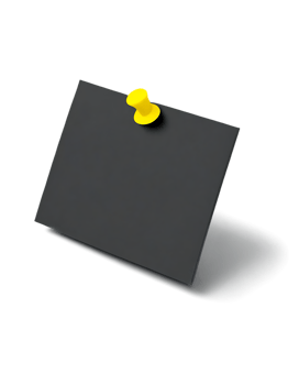 A black card with yellow pins on it png