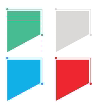 A vibrant set of blank paper stickers offers a colorful design for business vector