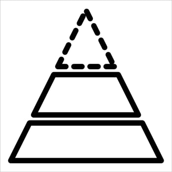 new Pyramid icon vector