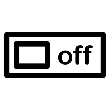 a new switch unique Off button icon vector