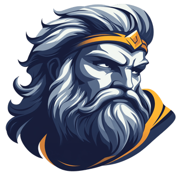 Zeus king of the gods majestic and powerful illustration on transparent background png