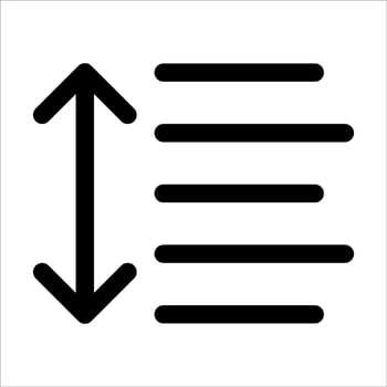 A new nique black and white icon of an arrow pointing up vector