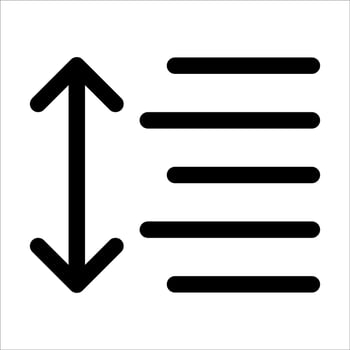 new unique white icon of an arrow pointing up vector