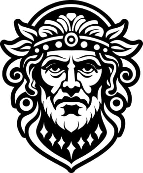 A solid style icon of god symbol vector