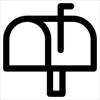 unique Mailbox icon vector