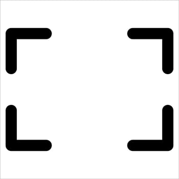 A unique square camera icon on a white background vector