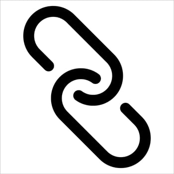 A link icon with a chain vector