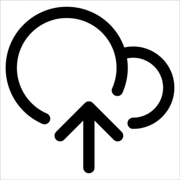unique Cloud icon vector