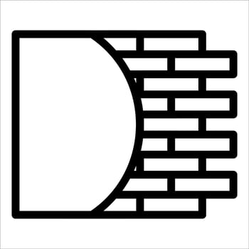 A brick wall with a letter d on it vector