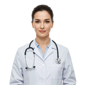Doctor standing on transparent background png
