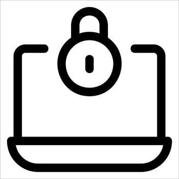 A unique black and white icon of a scale vector