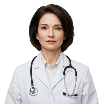 Doctor silhouette with transparent background png