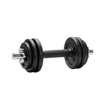 Dumbbell displayed on a blank background png