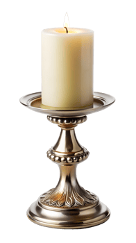 candlestick with white candle png