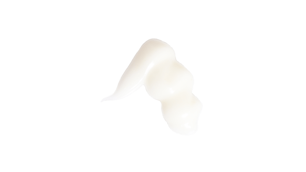 White creamy texture of lotion isolated on transparent background png