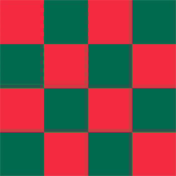 Red and green seamless checkered pattern vector