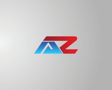 Abstract AZ Initial Letter Logo Design Modern Template. vector