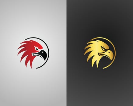 Eagle Head Logo Design Creative Template. vector